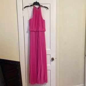 MSK Pink Pleated Dress